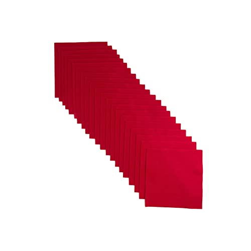 Jtnohx Soft Felt Fabric Flexible Craft Felt Sheets Red 6" 20Pcs 1.4mm - color: Red