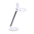 Halo Go 2 Portable Rechargeable Magnifying Lamp – 5 Diopter (2.25X) Magnification, 6,000K Daylight LED, 4,200 Lux Brightness, Compact Folding Design with USB Charging & Velvet Carry Case - style: Halo Go 2