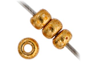 Miyuki Japanese Glass Seed Beads 22gms 11/0 in Gold Galvanized Duracoat - color: Gold