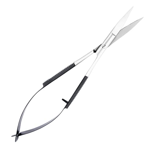 Spring Action Scissors for Applique & Embroidery - Curved, 4.5", Black - color: Black