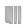 Ebherys 9.5x9.5 Embroidery Frame 3PCS a Pack for Embroidery Pieces Display, Sleek & Classic, Fabulous Black,White , Brown for Chosen, Metal Tabs, Table Top Easel SquareShape ,No Glass (White 3PCS) - color: White 3PCS