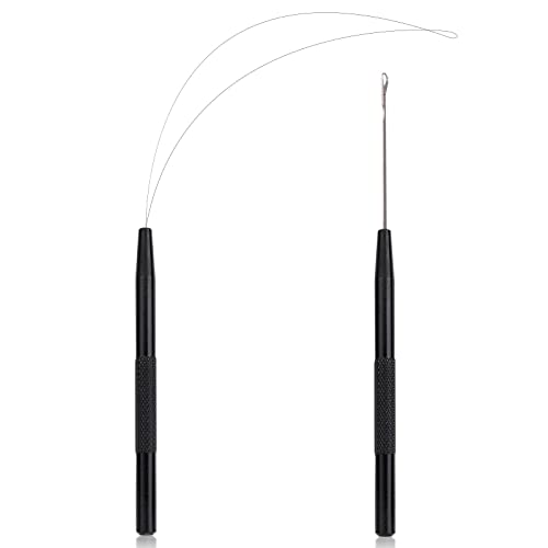 NEWISHTOOL Stainless Steel Hair Extension Loop Tool Kit Beads Device Tool - color: Black