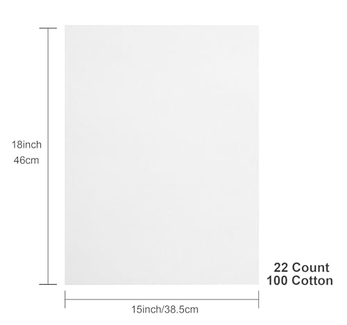 Aida Cloth 22 Count Cross Stitch Fabric,15×18inch,Rolled,3Pcs (22CT,White) - color: White, size: 22CT