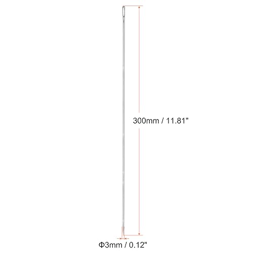 HARFINGTON 12 Inch Upholstery Needles Large Eye Stitching Needles Stainless Steel Straight Hand Sewing Needles for Home Hand Sewing Leather Tapestry Embroidery Tufting Webbing Carpet - size: 12 Inch