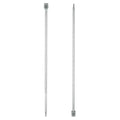 uxcell 2Pcs 5.5mm(I) Single Pointed Knitting Needles Stainless Steel 13.8 Inches Length Metal Weaving Tool for Handmade Projects DIY Knitting - size: 5.5mm, 13.8"