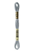 DMC 117-168 Mouline Stranded Cotton Six Strand Embroidery Floss Thread, Very Light Pewter, 8.7-Yard