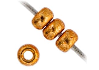 Miyuki Seed Bead 11/0 APX.22g - Galvanized Duracoat YellowGold Japanese Glass Seed Beads - color: Yellow Gold