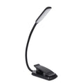 Rechargeable Book Light, Clip-On LED Reading Light, Eye-Caring - color: Black, size: Straight