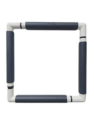 Nurge Rectangle Plastic Embroidery Snap Frame - Cross Stitch Hoop & Needlepoint Stretcher Bars for Hand Crafting, Punch Needle, Quilting, Sewing Supplies Lightweight & No-Crease 11.5x11.5 Antachite - color: Antachite, size: 11.5x11.5"