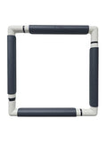 Nurge Rectangle Plastic Embroidery Snap Frame - Cross Stitch Hoop & Needlepoint Stretcher Bars for Hand Crafting, Punch Needle, Quilting, Sewing Supplies Lightweight & No-Crease 11.5x11.5 Antachite - color: Antachite, size: 11.5x11.5"