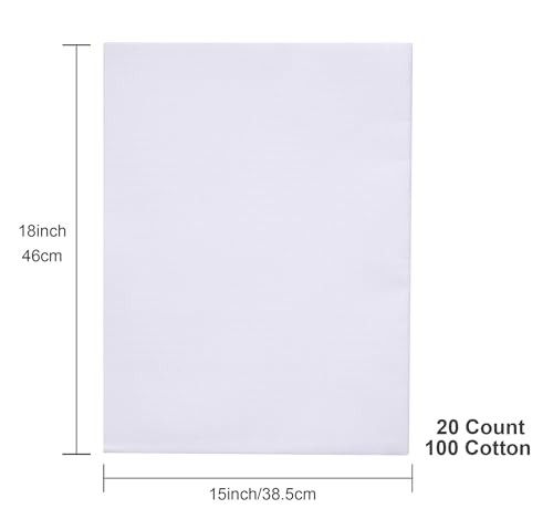 Aida Cloth 20 Count Cross Stitch Fabric,15×18inch,Rolled,3Pcs (20CT,White) - color: White, size: 20CT