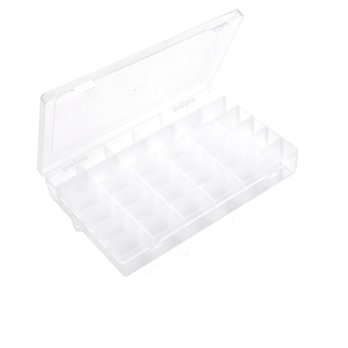 Clear Visible Plastic Storage Box with Removable Dividers, 36 Grids, Suitable for Jewelry, Screws Hardware Accessories Organizer, Crafts, Fishing Tackle - size: 36Grids 1pcs