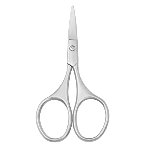 Multicolor Professional Grooming Scissors for Facial Hair Removal - color: Silver Set D