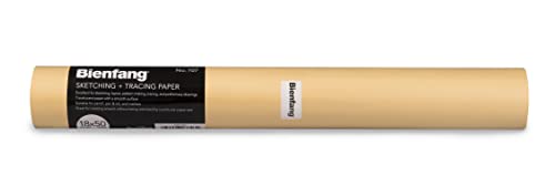 Bienfang Sketching & Tracing Paper Roll, Canary Yellow, 18 Inches x 50 Yards, Large - for Drawing, Trace, Sketch, Craft, Sewing Pattern
