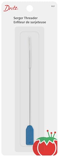 Dritz Serger Needle Threader with Protective Plastic Sleeve, 1 Count