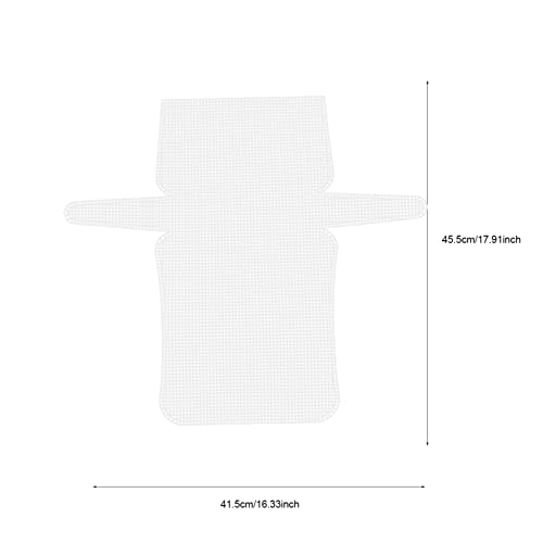 EXCEART Crochet Bag Making Plate Plastic Mesh Canvas Sheet for Purse Making Supplies Bag Shaper Insert Cut-to-Size DIY Grid Sheet with Holes for Weaving Knitting Sewing 17.91 X 16.33 in