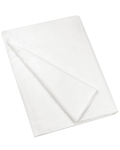 100% Cotton Muslin Fabric, 59" x 2 Yards White Cotton Fabric by The Yard - color: Bleached, size: 2 YARD