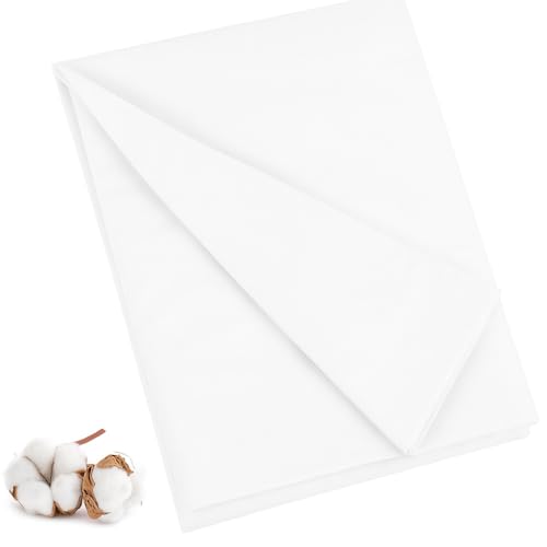 100% Cotton Muslin Fabric, 63 Inch X 10 Yards White Fabric by The Yard - color: Bleached, size: 10 Yards