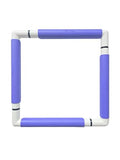 Nurge Rectangle Plastic Embroidery Snap Frame - Cross Stitch Hoop & Needlepoint Stretcher Bars for Hand Crafting, Punch Needle, Quilting, Sewing Supplies - Lightweight & No-Crease 11.5x11.5 Lilac - color: Lilac, size: 11.5x11.5"