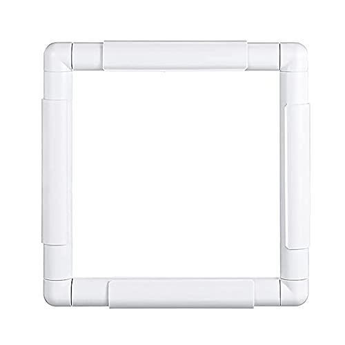 8" Square Embroidery Hoop Cross Stitch Frame Plastic Embroidery Frame Clip - size: 8 x 8 inch