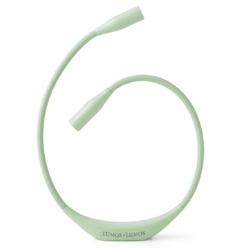 Lumos Knitting Light, Crafter Light Around Neck for Knitters and Crocheters, 3 Colors & Adjustable Brightness. Portable, Wearable, Rechargeable&Long Lasting (Mint) - color: MINT