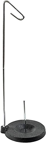 Heavy Duty Cast Iron Single Cone Spool Thread Stand Sewing Embroidery Quilt - color: Black