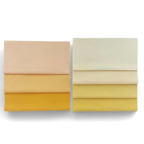 Cream Beige Solid Cotton Quilting Fabric Layer Cake 10" Precut Quilt Squares, 42 PCS 7 Shades (6 Each), Neutral Tone Medium Weight Fabric for Quilting Sewing - color: Iceam, size: 10 inch x 10 inch