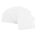 250 Pack Premium Blank PVC Cards with Slot Punch on Short Side - Vertical Slot Punch Blank ID Cards- CAETOUNG CR80 30 Mil Graphic Quality White Plastic Cards for Photo ID Badge Printers - color: 250pack