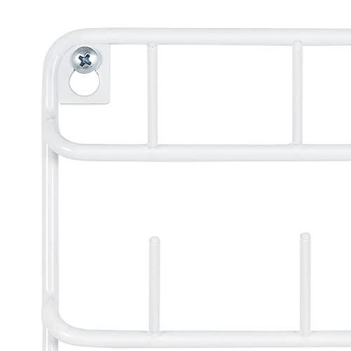HAITARL 4 Set of 54-Spool Sewing Thread Holder, Wall-Mounted Metal Rack, White - color: White