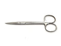 A2Z-IRS01 Stainless Steel Iris Dissecting Scissors 4.5", Straight, Fine Point - color: Silver