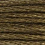 DMC 117-610 Six Stranded Cotton Embroidery Floss, Dark Drab Brown, 8.7-Yard