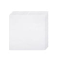 10 PCS White Cotton Embroidery Fabric Cloth (9.8 × 9.8 Inch) - size: 9.8 × 9.8 Inch