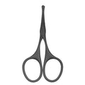 Multicolor Professional Grooming Scissors for Facial Hair Removal - color: Curved Safety Head Black