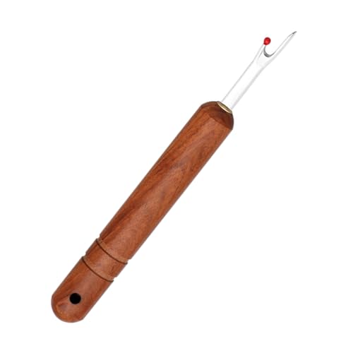 shjaywmda Precision Sewing Seam Ripper with Wooden Handle