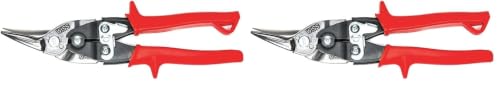 Crescent Wiss 9-3/4" MetalMaster Compound Action Straight and Left Aviation Snips - M1R (Pack of 2) - size: 1 Count (Pack of 2)