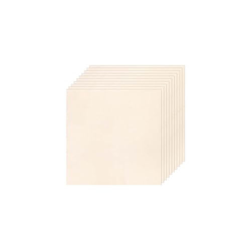 10 PCS Beige Natural Cotton Embroidery Fabric Cloth (7 × 7 Inch) - size: 7 × 7 Inch