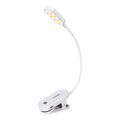 VAVOFO Rechargeable Book Light, 14 LEDs Eye Care Clip On Amber Reading Light for Bookworms Reading in Bed with 9 Colors 9 Brightness (White) - color: White