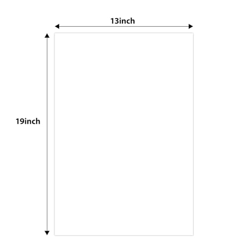 Golden State Art 13x19 White Uncut Picture Mats Matboards, Pack of 10 - size: 13x19