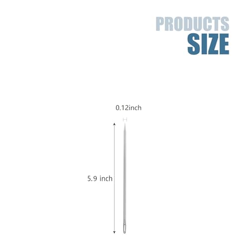 SimautHawk Upholstery Needle, Long Needle, 1-Piece, 5.9 in, Length 3mm - size: 5.9 inches