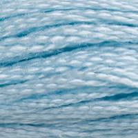 DMC 117-162 Mouline Stranded Cotton Six Strand Embroidery Floss Thread, Light Blue, 8.7-Yard
