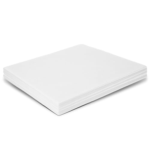 12" x 12" Squares Felt Sheets Fabric, 10Pcs Felt Fabric for Crafts, 1mm Thick Halloween Christmas Fabric Fall Felt Non-Woven Felt Paper for Sewing DIY Projects(White) - color: White