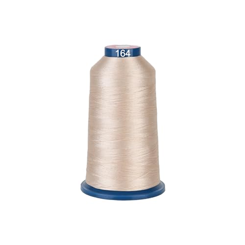 Polyester Embroidery Thread 4000M(4374Y) 40WT Thread for Commercial Multi Needles and Single Needle Embroidery Machine Brown 0164 - color: Brown 0164