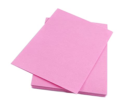 YYCRAFT Thick Stiff Felt Sheets Thick Felt 9 Inch X 12 Inch (Thickness:3.2mm) - 10 Pcs Pack, Pink - color: Pink