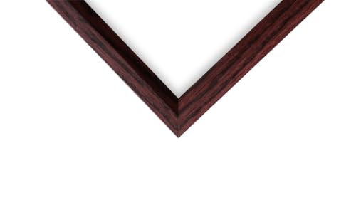 14x16 Inches Custom Cut Designer Cherry Real Poplar Wood .84 inch Moulding Picture Poster Frames - color: Cherry, size: 14x16