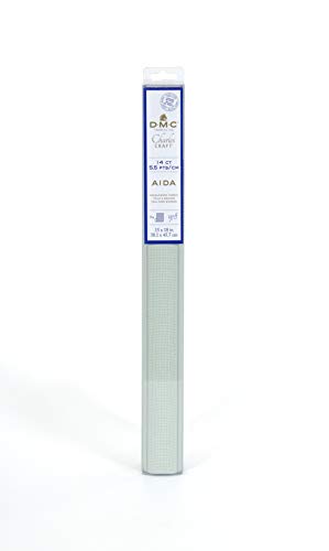 DMC Classic Reserve Gold Label Aida Fabric Box - 14 Count - 15"X18" (Light Seafoam)