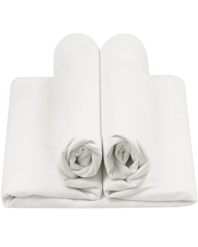 100% Cotton Muslin Fabric, 59" x 5 Yards White Cotton Fabric by The Yard - color: Bleached, size: 5 YARDS