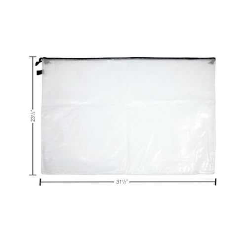 Pro Art Mesh & Vinyl Zipper Bag 23x31 - size: 23-inch x 31-inch Mesh Bag with Zipper