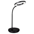 OttLite Vibe LED Ring Light, Rechargeable, 3 Color Temperatures, Black - color: Black Desk Light