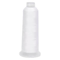 42S/2 Wool Embroidery Thread 1500m Wool & Acrylic Fibers Embroidery Floss Hand Sewing Thread Sewing Machine Kit Needlepoint Thread for Sewing DIY Craft Cross Stitch Threads (White) - color: White