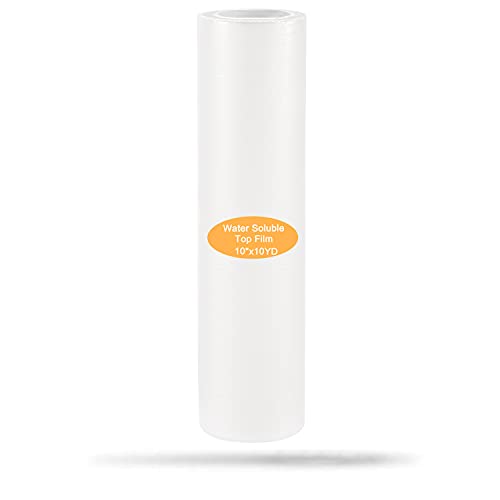 New brothread 10" x 10 Yd Roll Water Soluble Embroidery Topping Film - size: 10" x 10Yd/roll